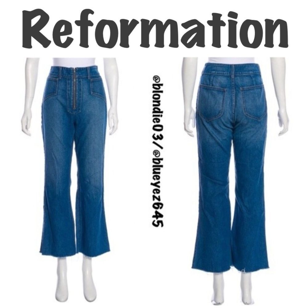 Reformation “Cher” jeans in the Ellis wash 28
